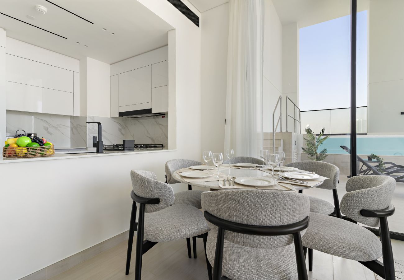 Apartment in Dubai - Stylish 2BD Retreat with Private Pool in JVC