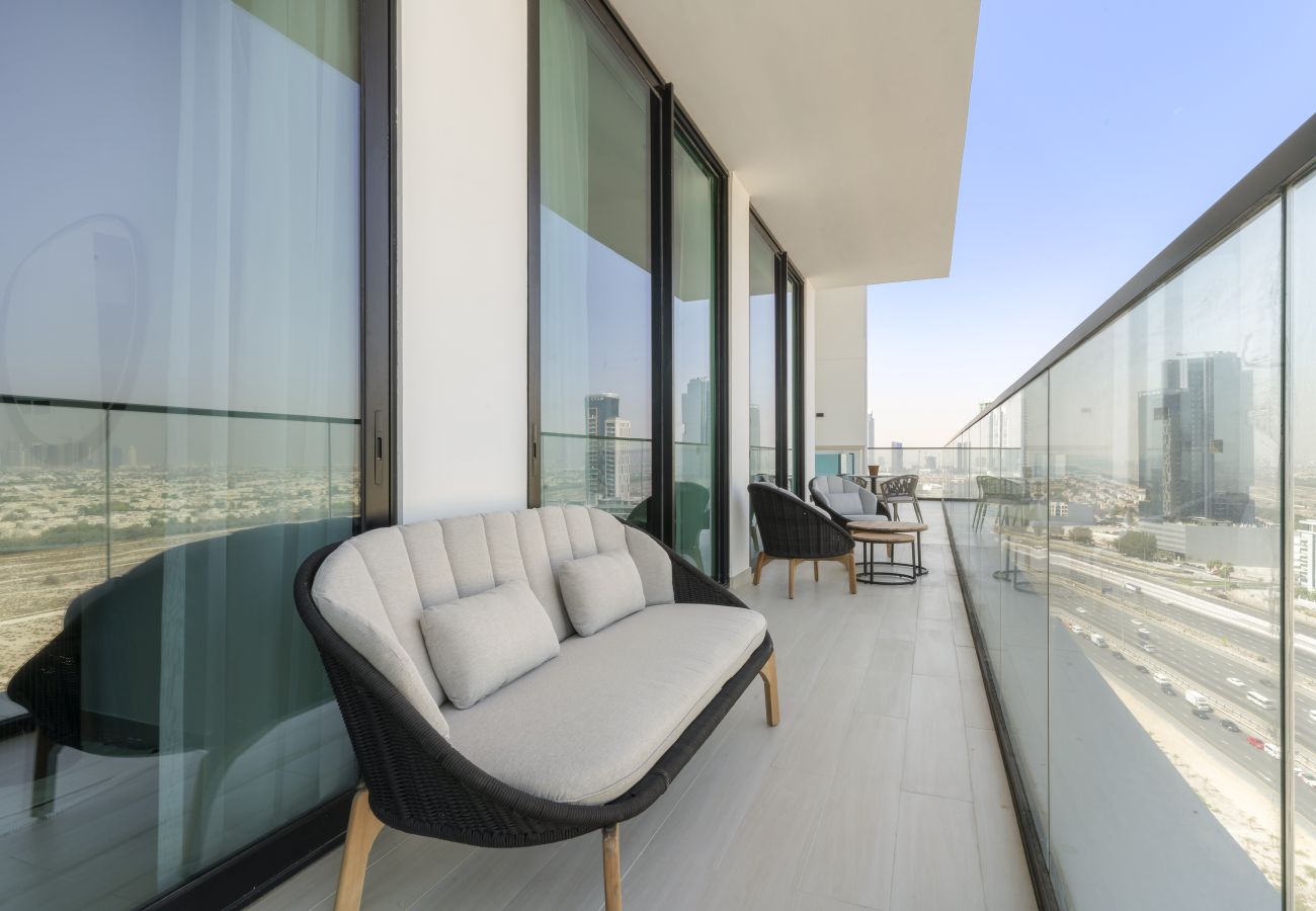 Apartment in Dubai - Stylish 2BD Retreat with Private Pool in JVC