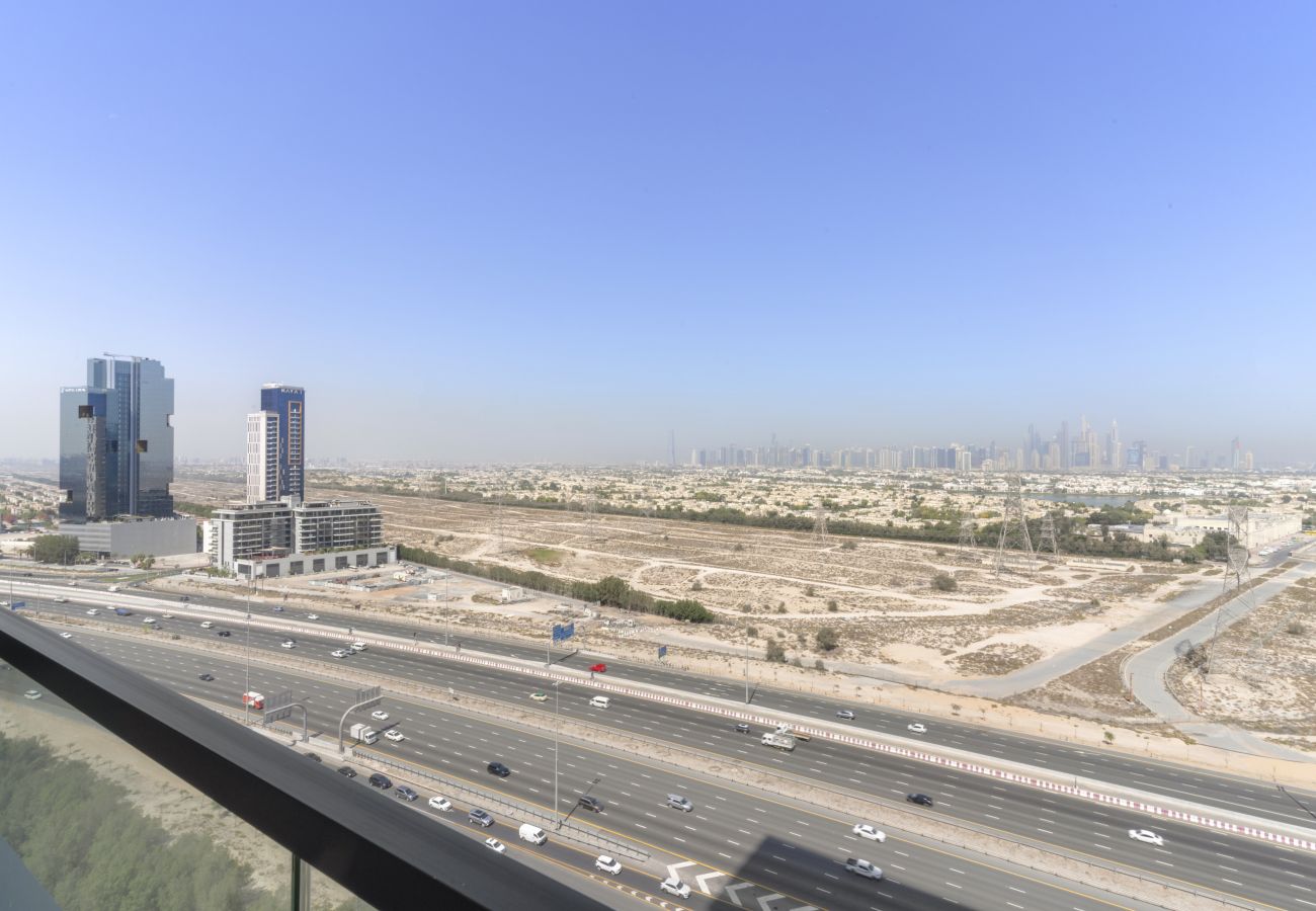 Apartment in Dubai - Stylish 2BD Retreat with Private Pool in JVC