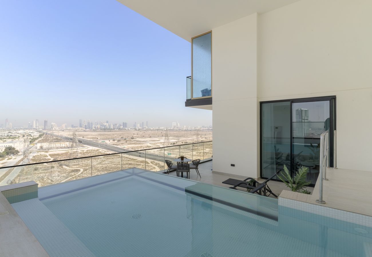 Apartment in Dubai - Stylish 2BD Retreat with Private Pool in JVC