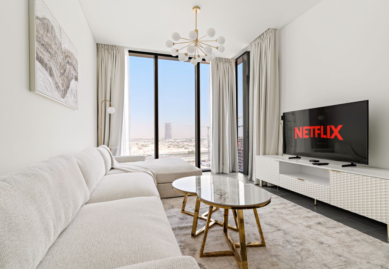 Apartment in Dubai - Modern 2 BR with Pool View in Sobha Hartland 